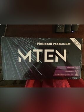 Pickleball Paddles Set - Black with Purple Accents